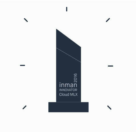 A line-art drawing of our Inman Innovation Award Trophy